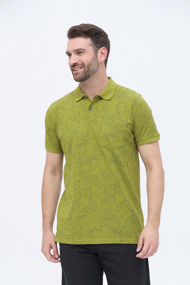 Поло Sea Barrier с тропическим принтом