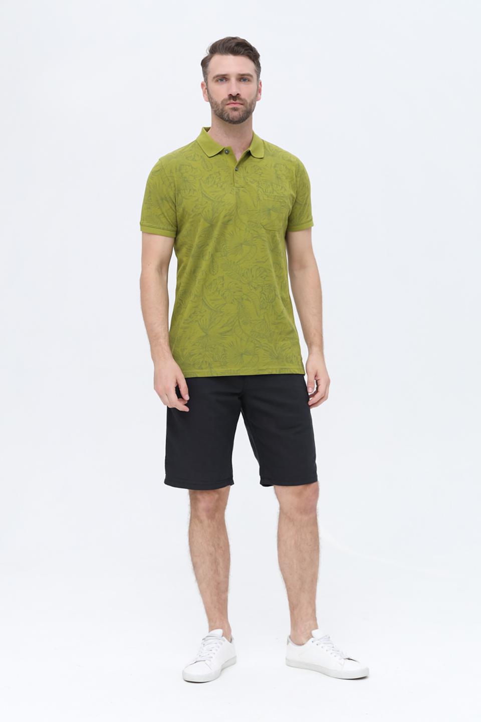 Поло Sea Barrier с тропическим принтом