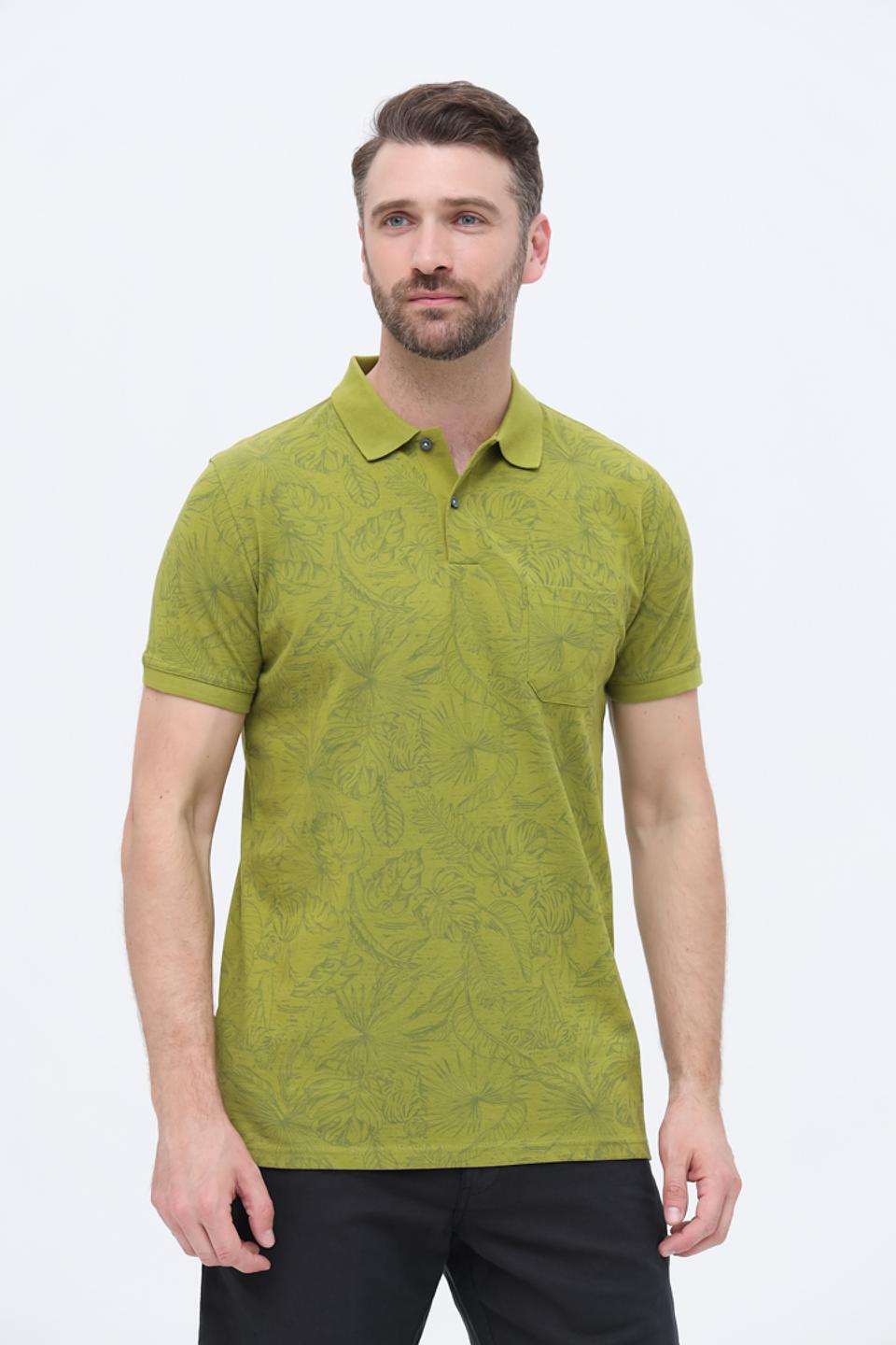 Поло Sea Barrier с тропическим принтом