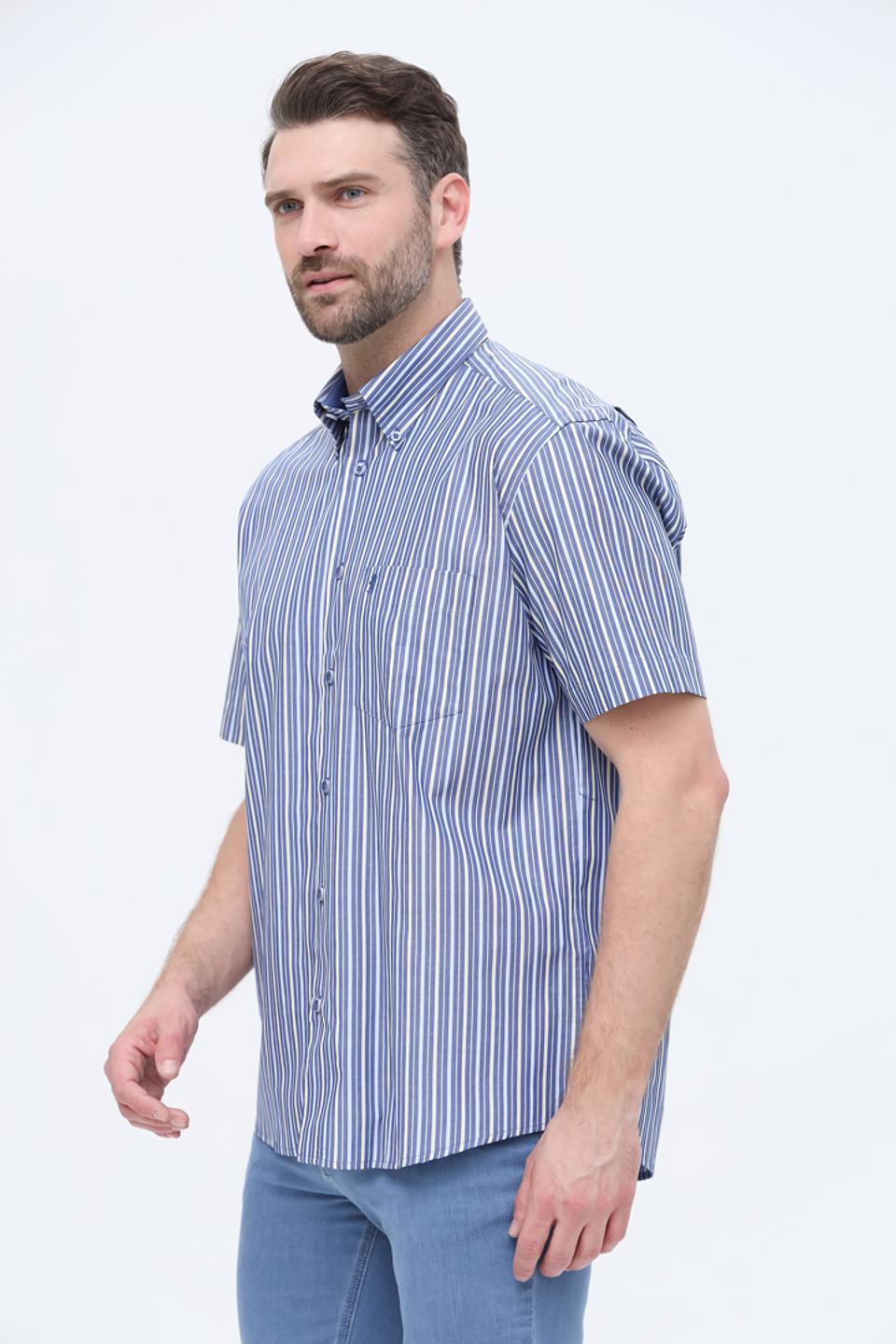 Рубашка кр Sea Barrier в полоску