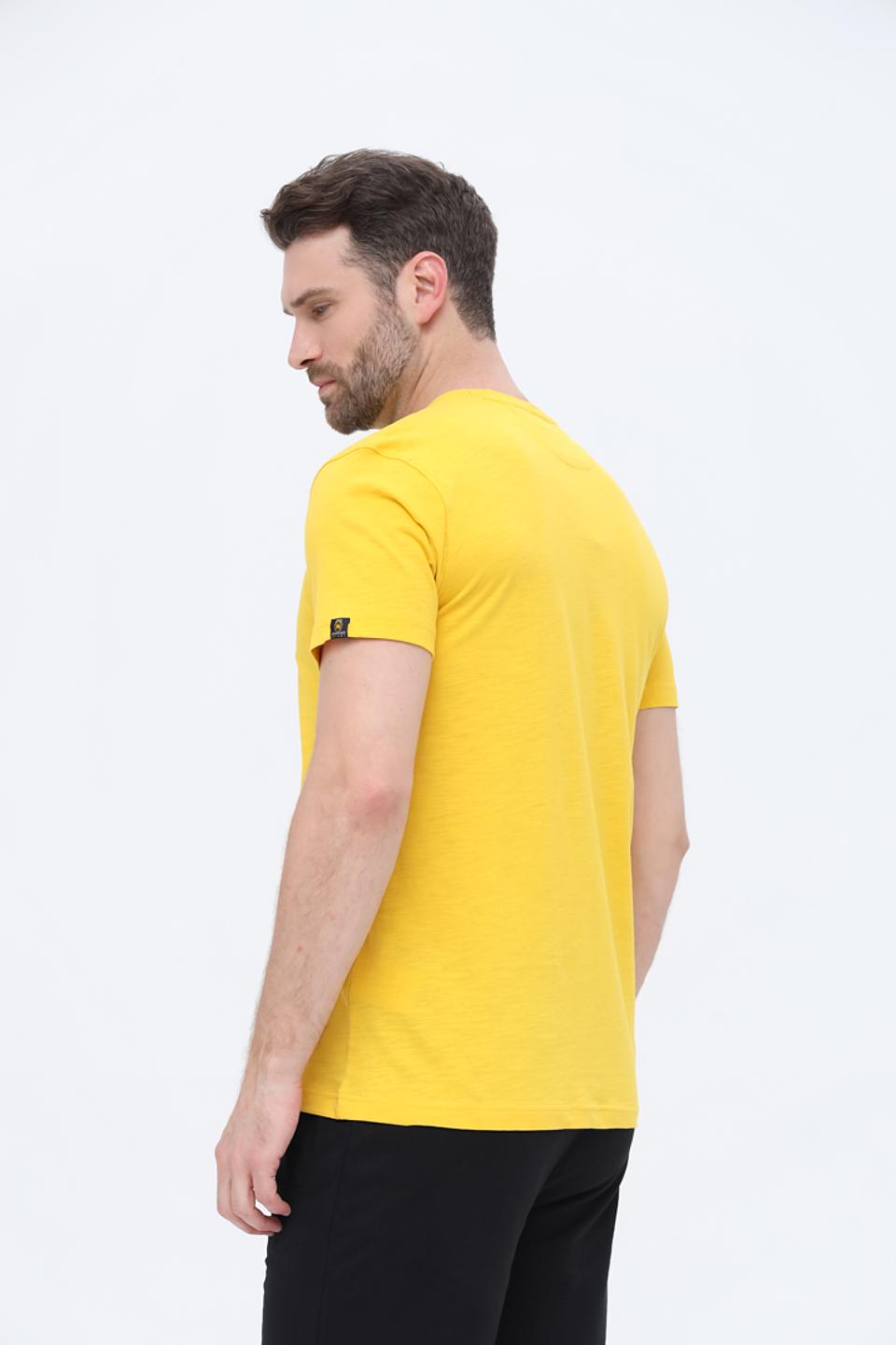 Футболка Granchio жёлтая с принтом