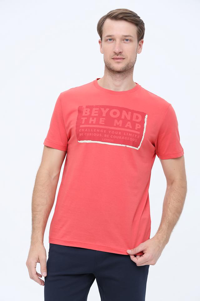 Футболка Lerros с принтом коралловая