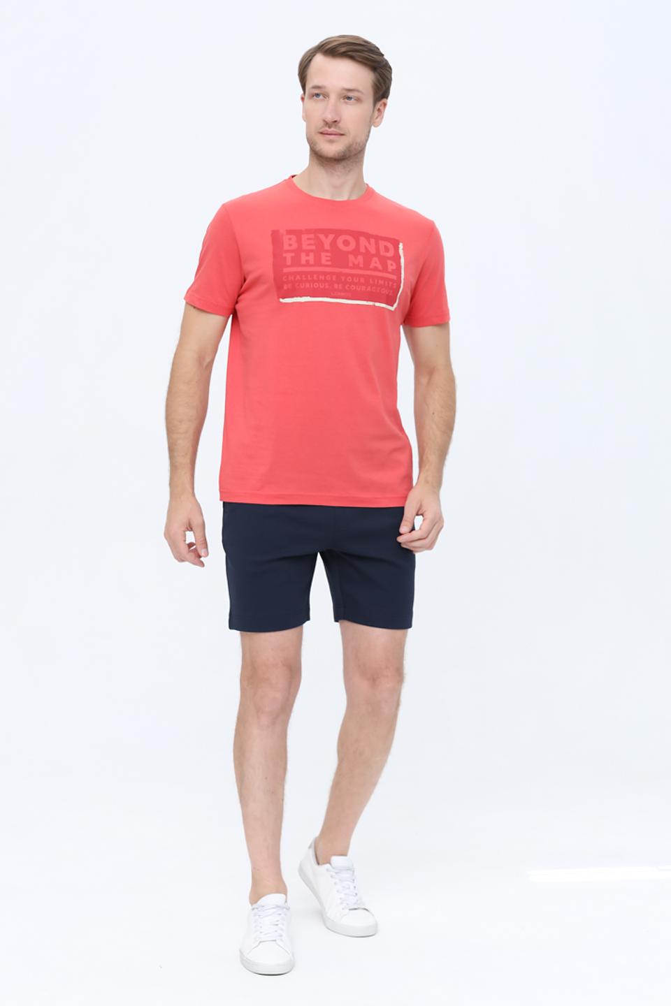 Футболка Lerros с принтом коралловая