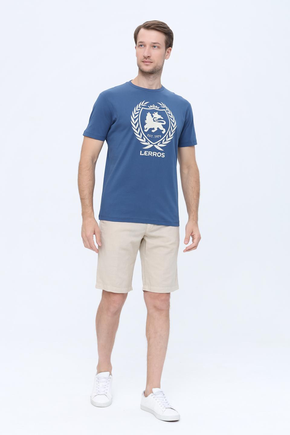 Футболка Lerros с логотипом синяя