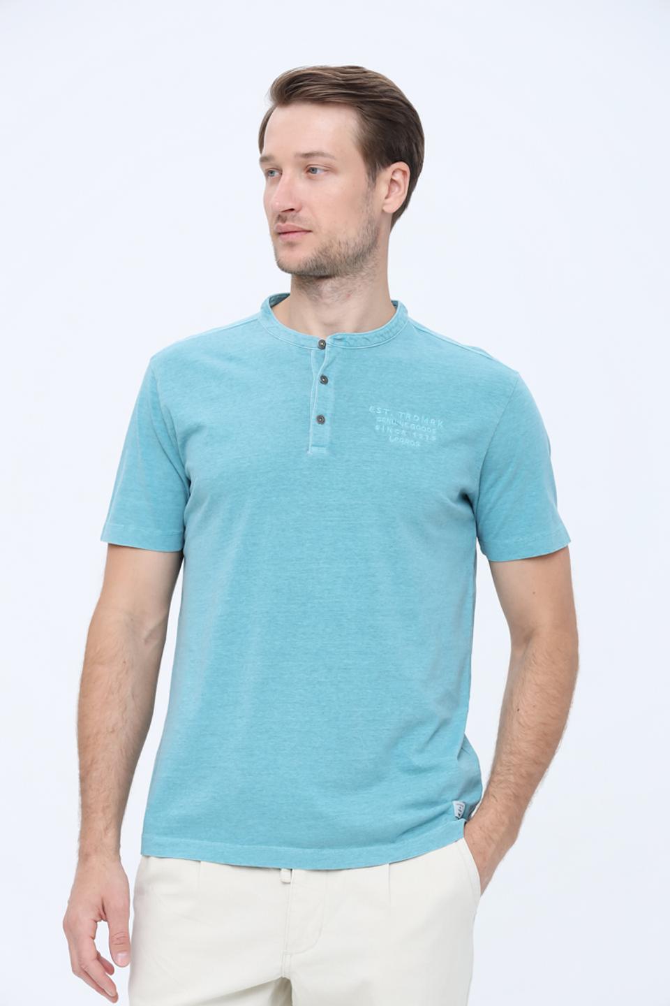 Футболка Lerros с планкой бирюзовая