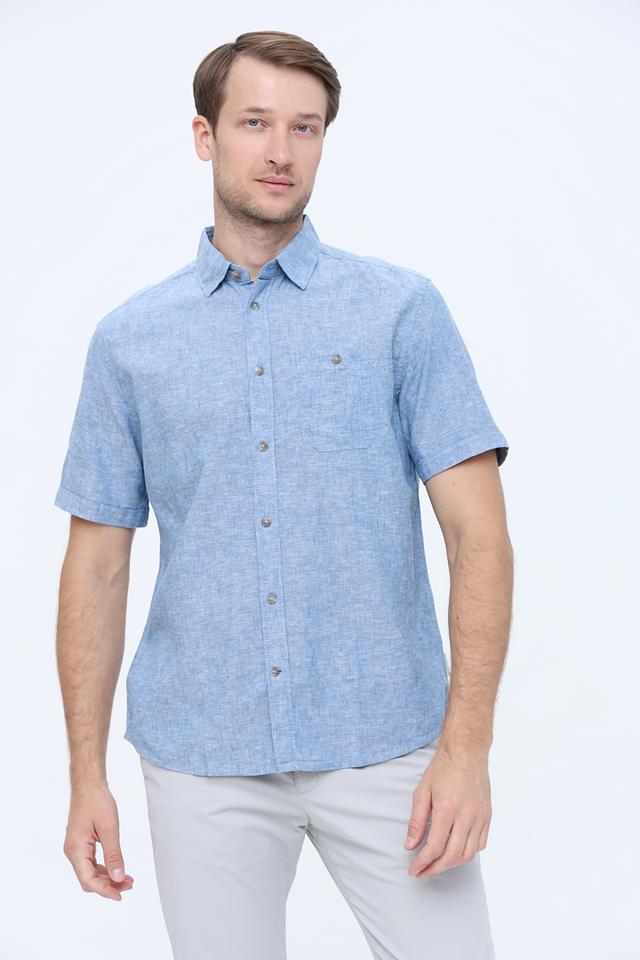 Рубашка кр-рукав Tom Tailor голубая