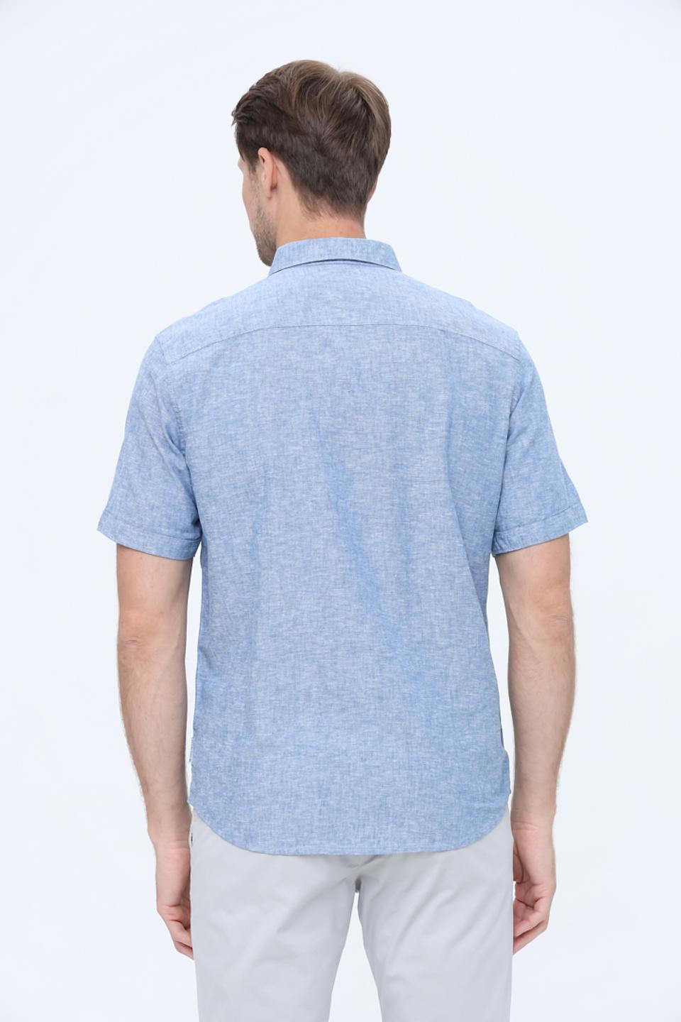 Рубашка кр-рукав Tom Tailor голубая