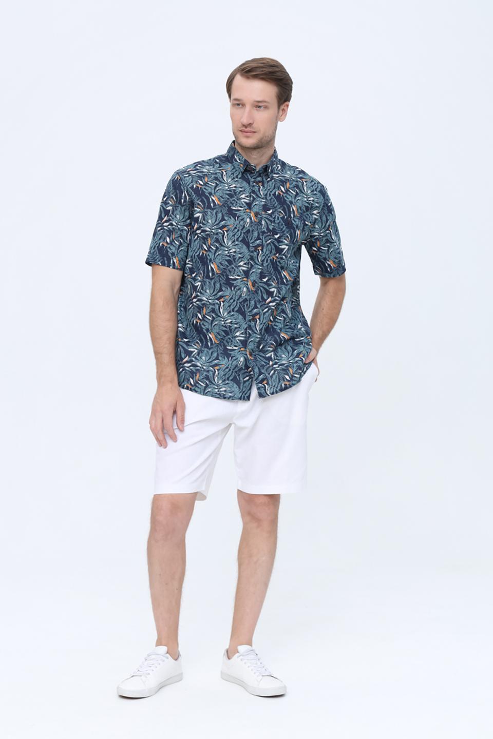 Рубашка кр Tom Tailor с принтом