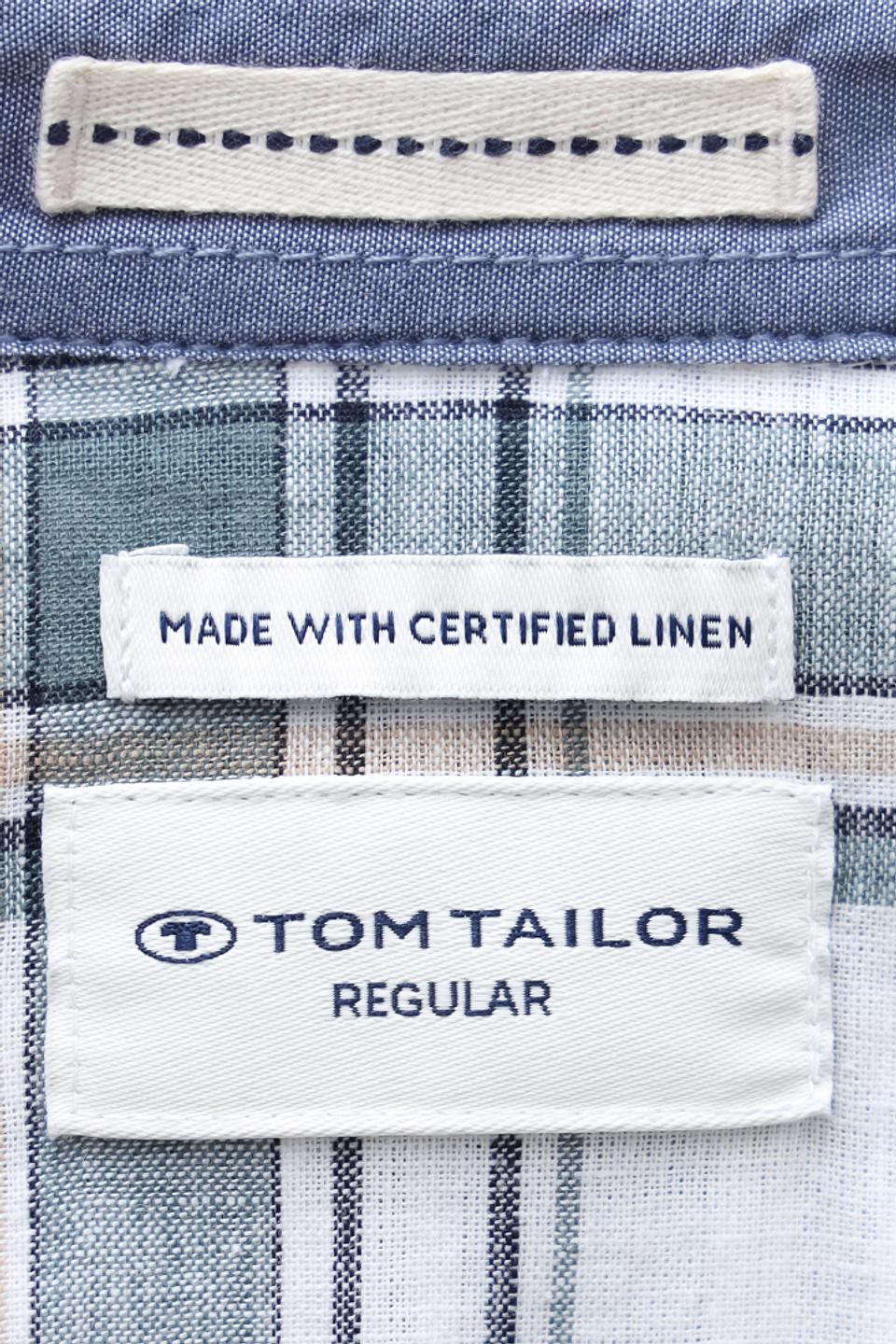 Рубашка кр Tom Tailor в клетку