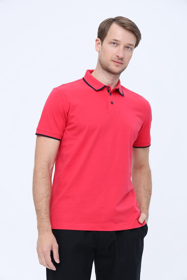 Поло Tom Tailor малиновое