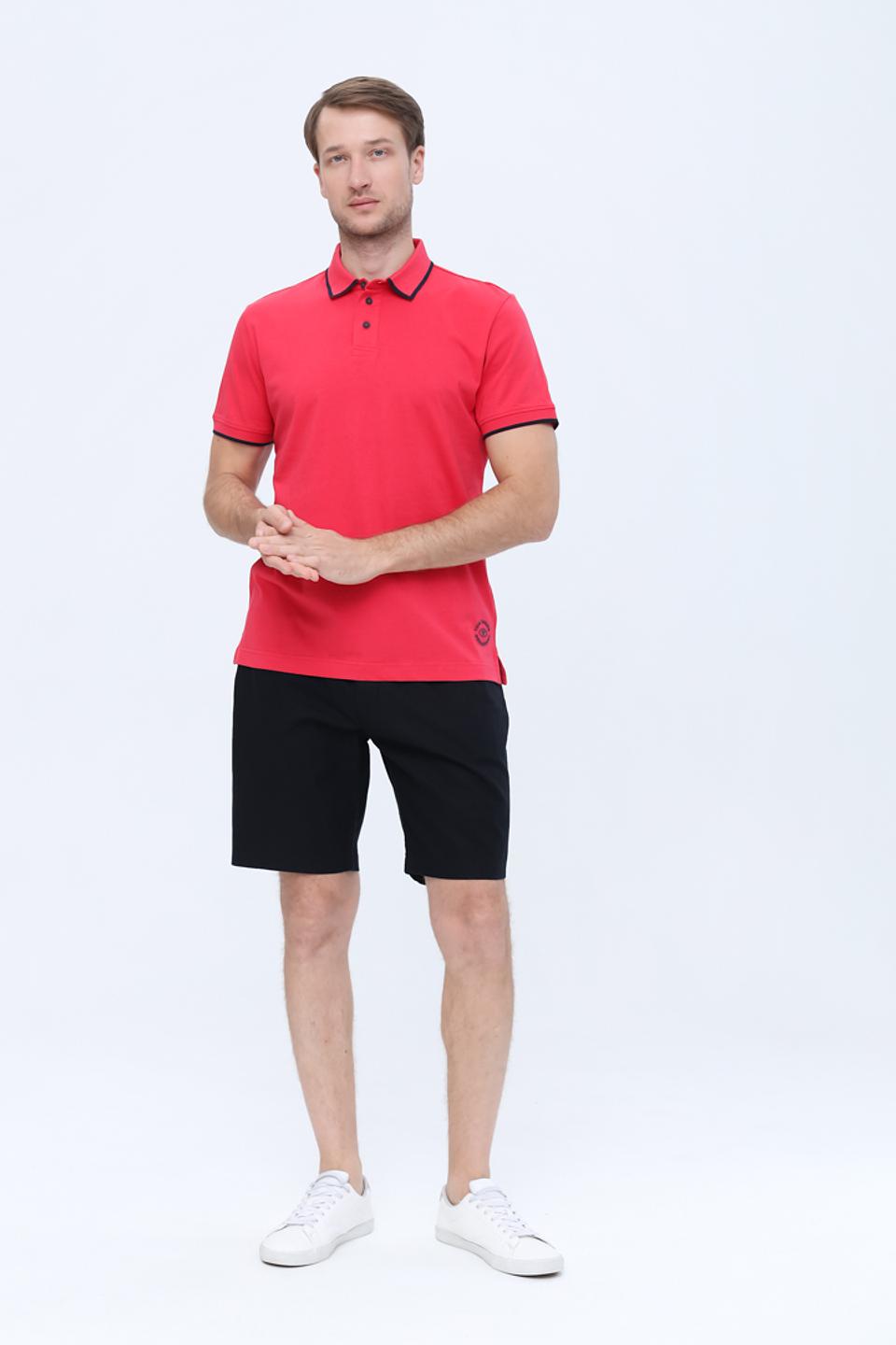 Поло Tom Tailor малиновое