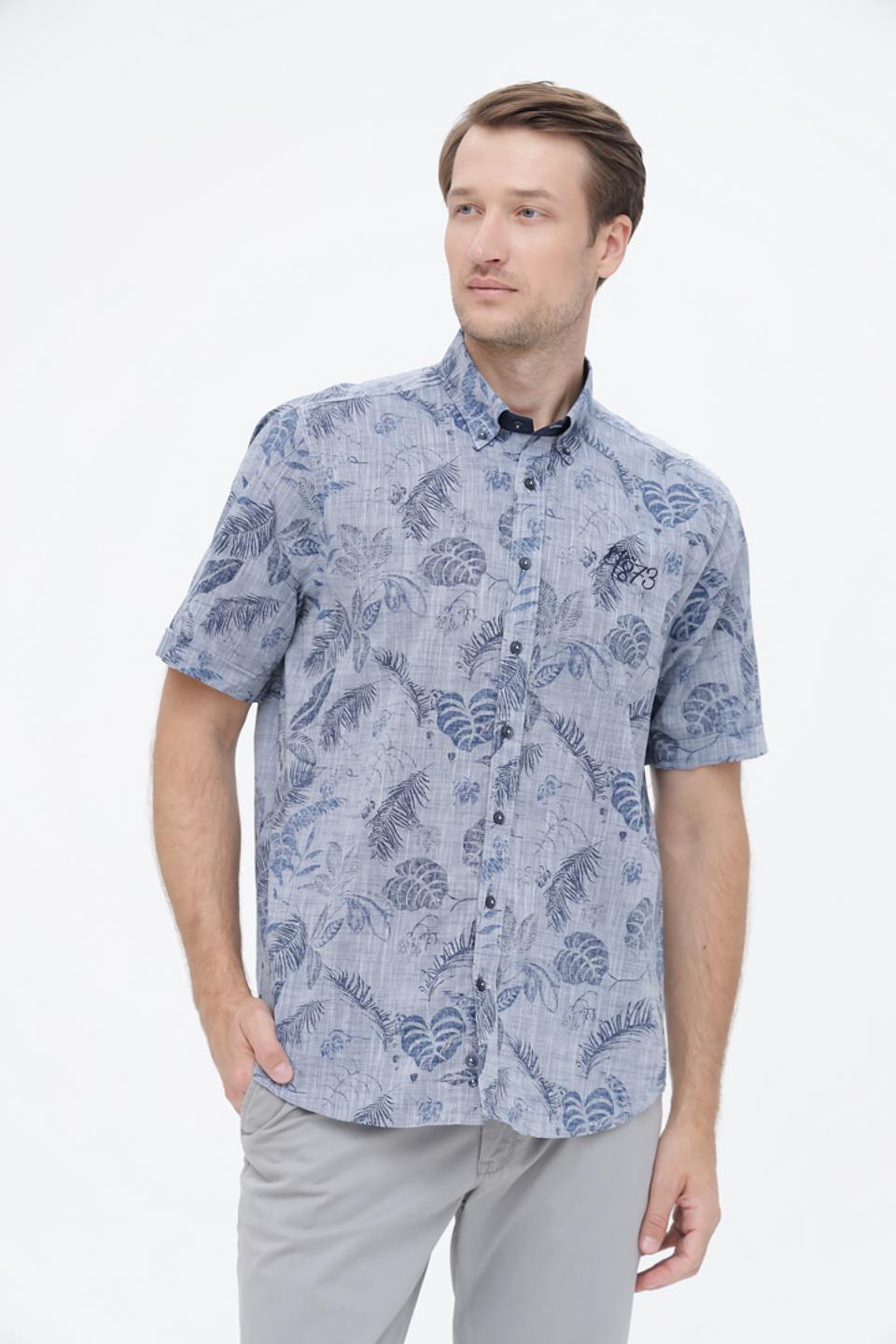 Рубашка кр Claudio Campione с принтом