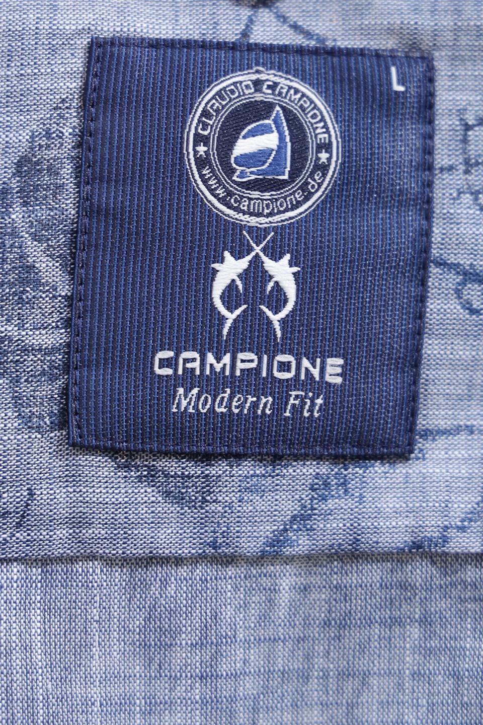 Рубашка кр Claudio Campione с принтом