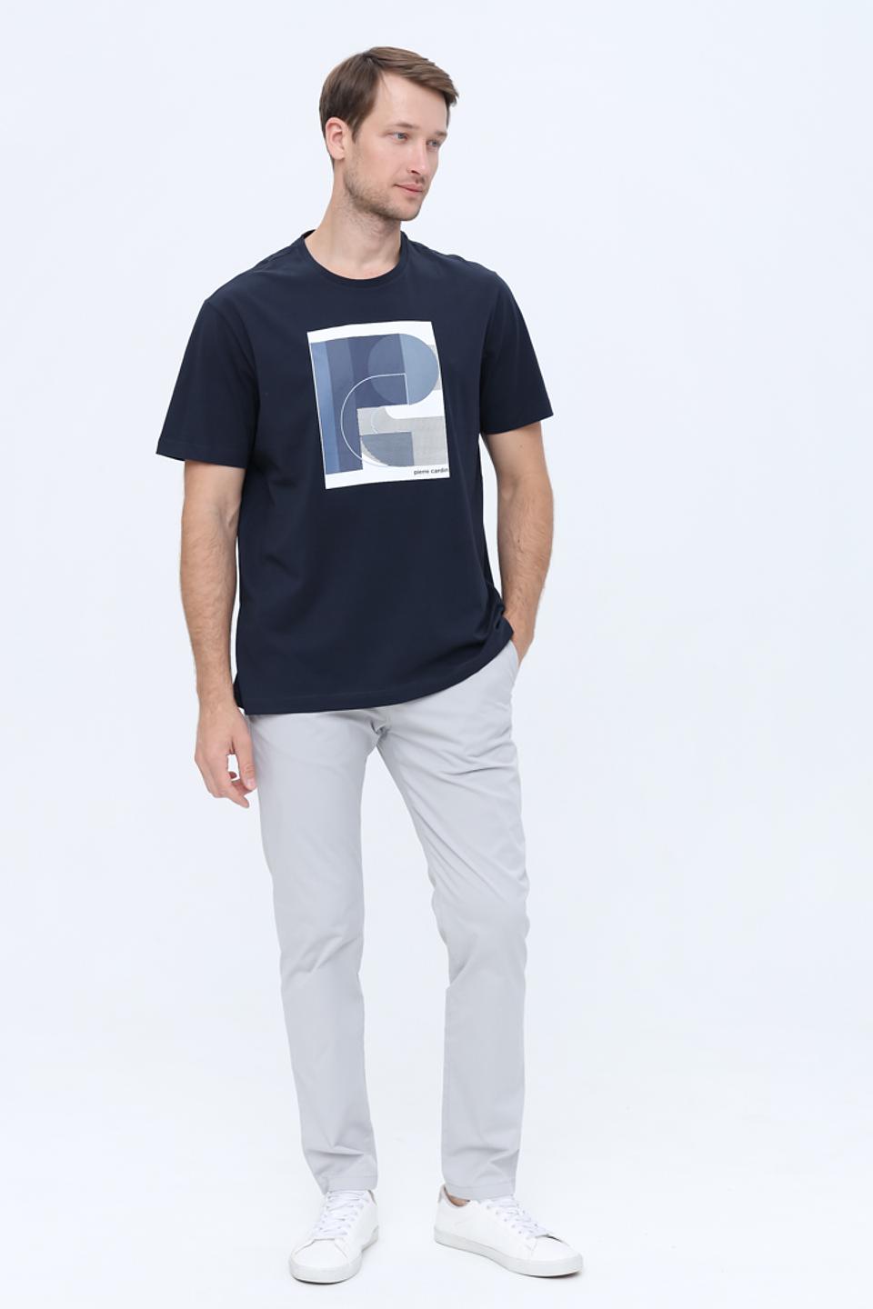 Брюки Bugatti серые Slim Fit