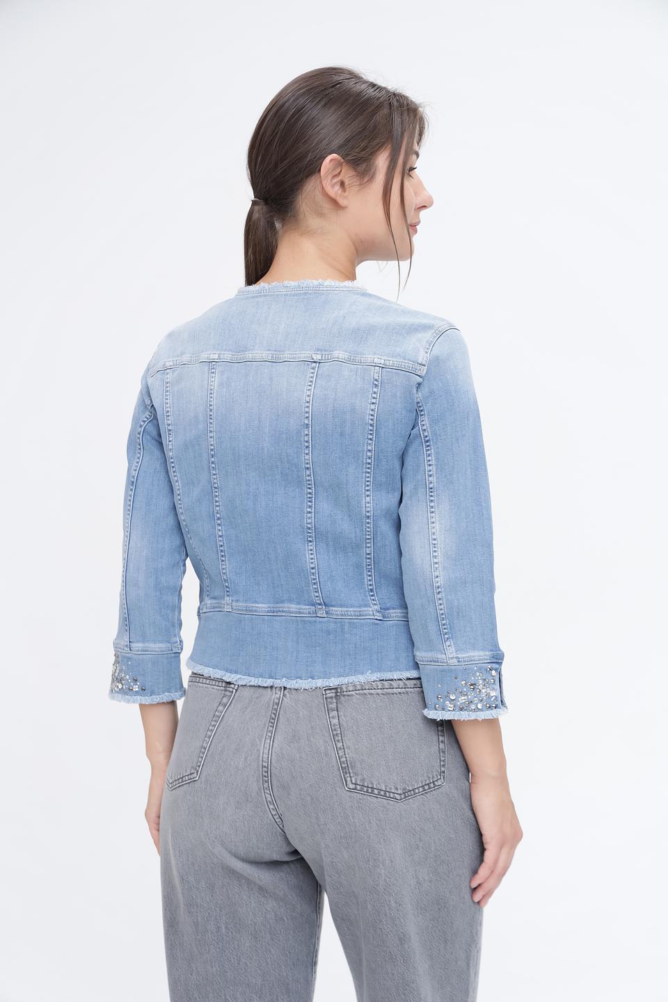 Жакет Monari деним с вышивкой