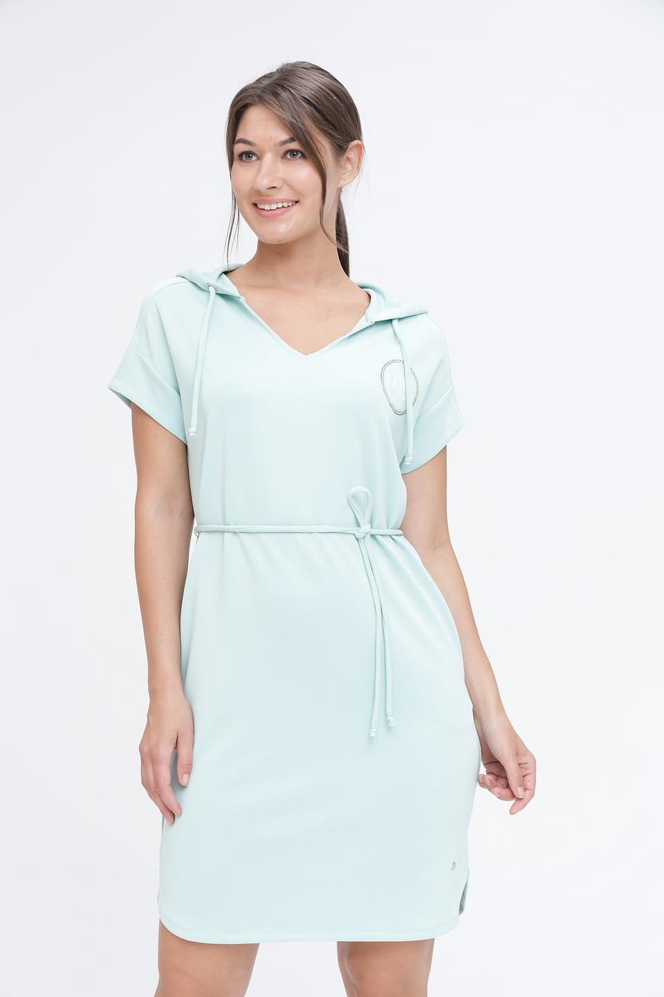 Платье Monari с капюшоном мятное