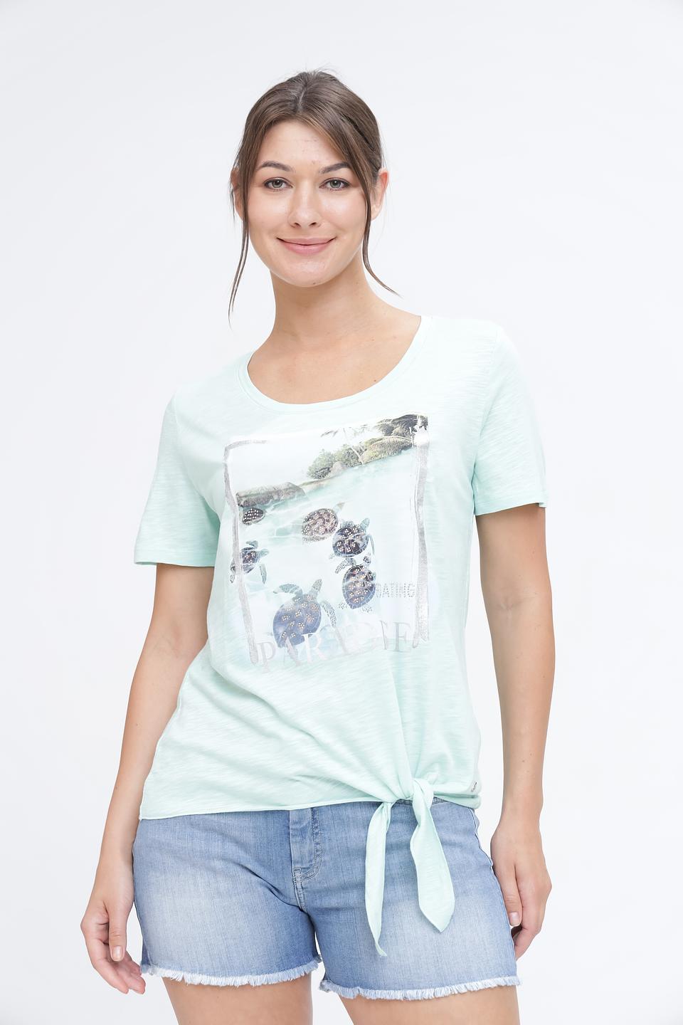 Футболка Monari с принтом мятная