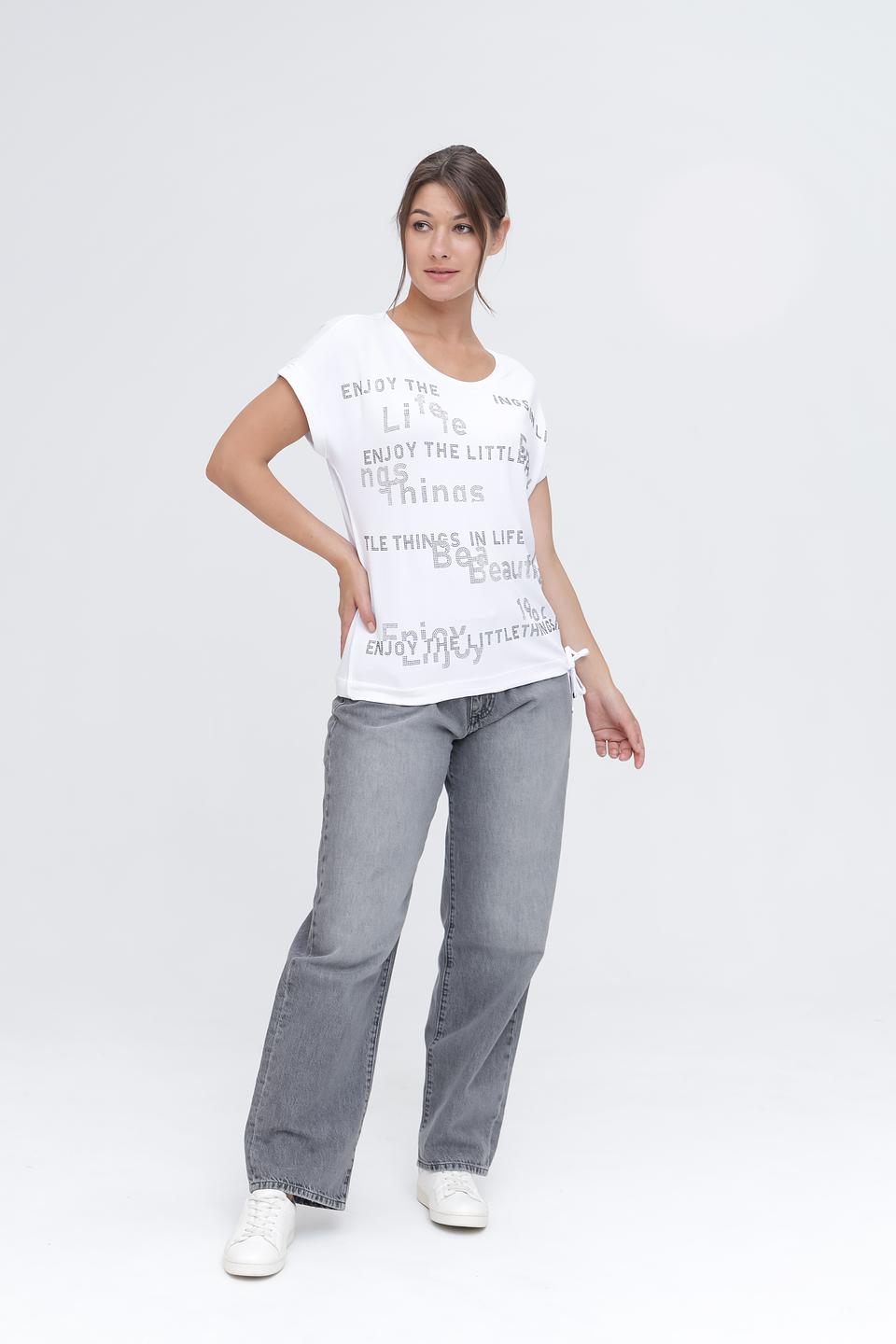 Футболка Monari с принтом белый