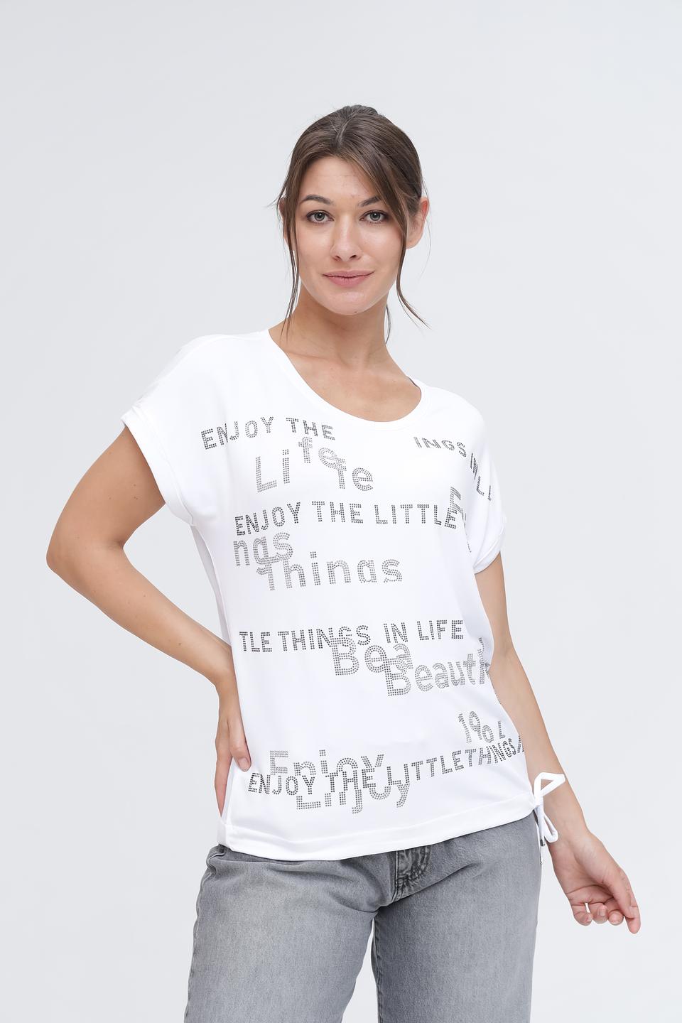 Футболка Monari с принтом белый