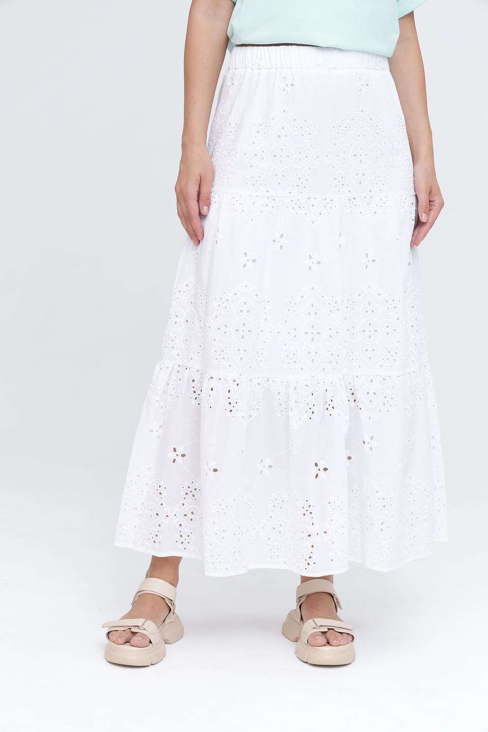 Юбка Monari хлопковая с вышивкой