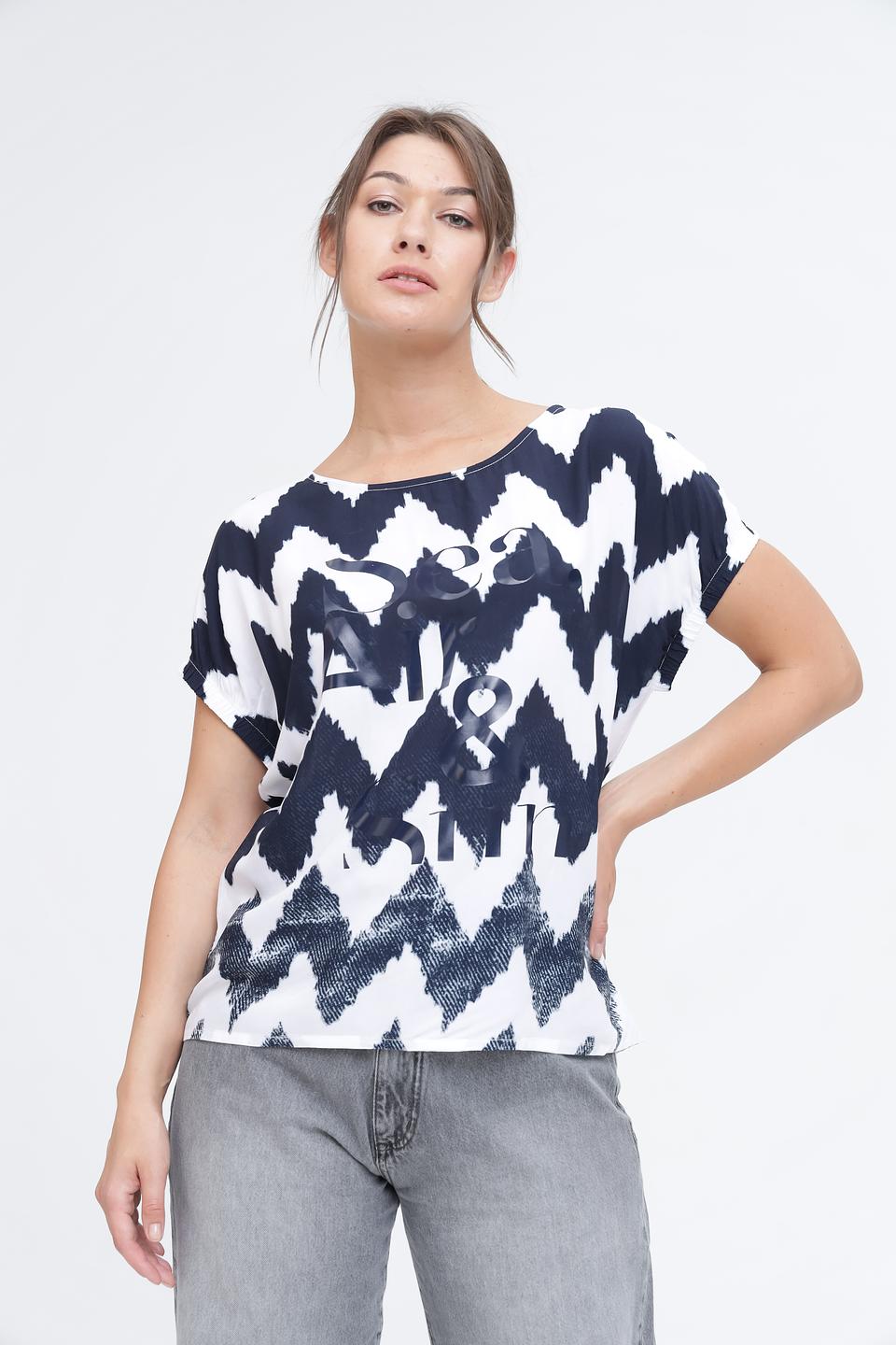 Футболка Monari с зигзагом