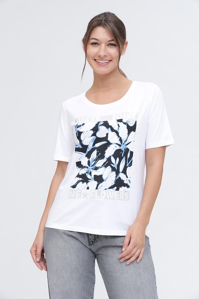 Футболка Monari с цветочным принтом