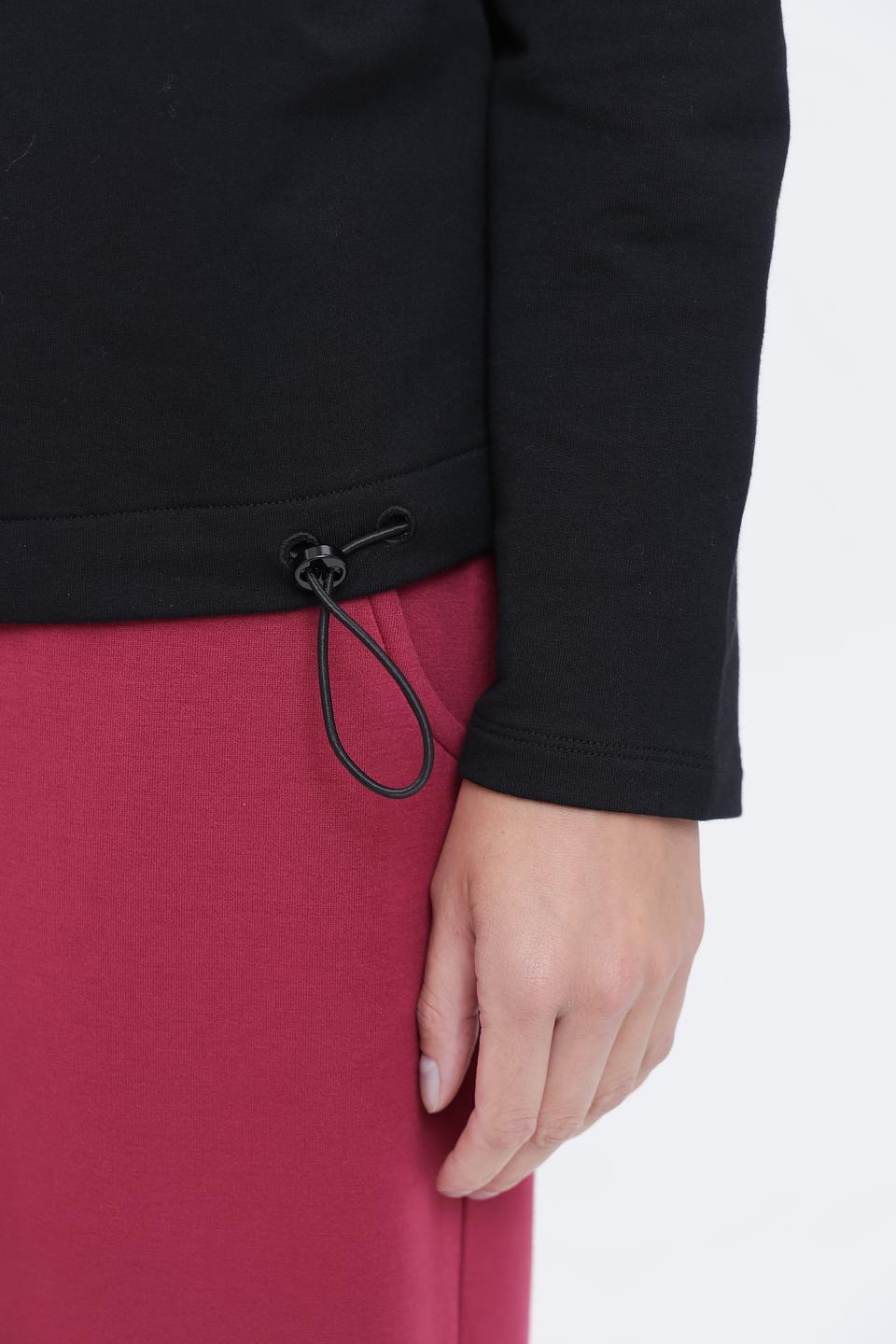 Пуловер Pezzo с декором чёрный