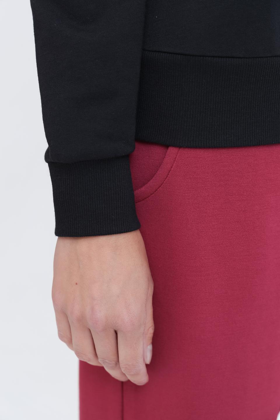 Пуловер Pezzo с принтом чёрный