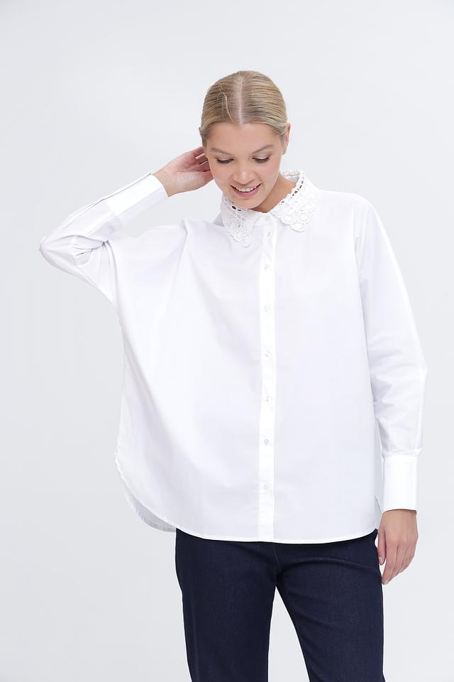 Рубашка Pezzo с кружевным воротником