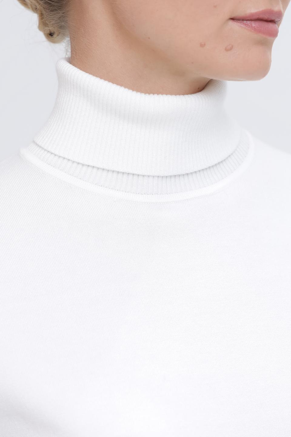 Водолазка Pezzo белая с 3/4 рукавом