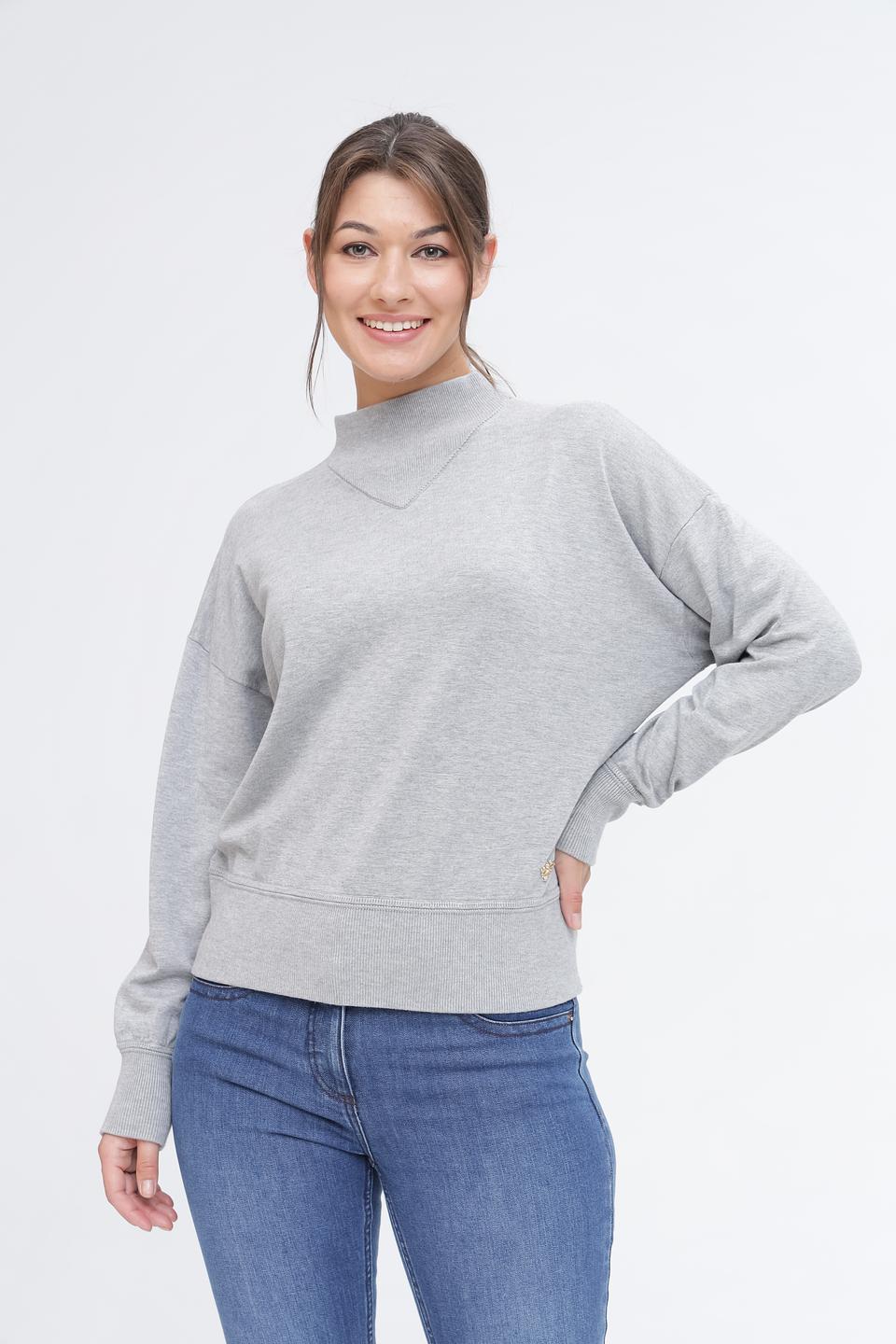 Пуловер Pezzo серый с горлом