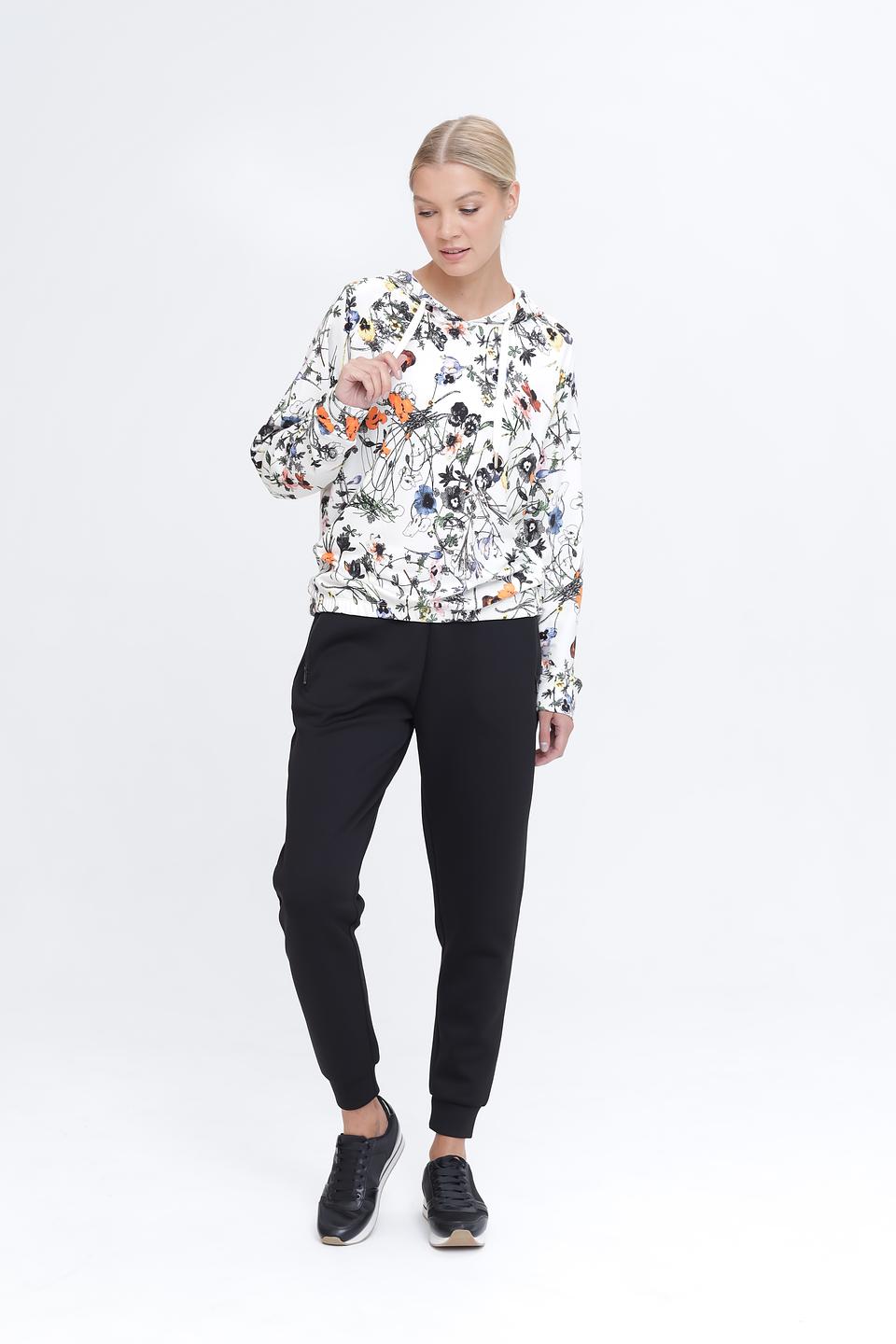 Пуловер Pezzo с цветочным принтом