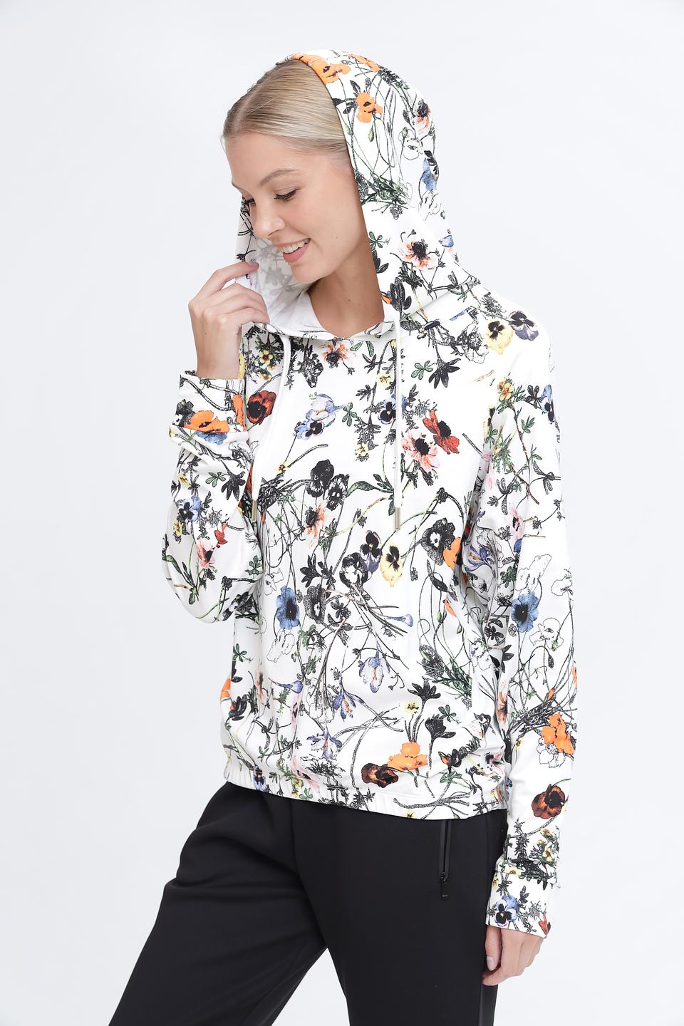 Пуловер Pezzo с цветочным принтом