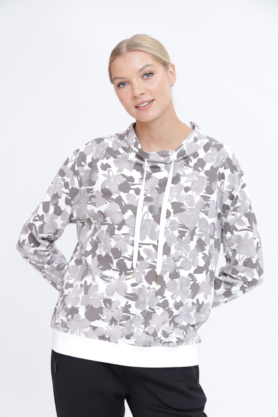 Пуловер Pezzo с цветочным принтом