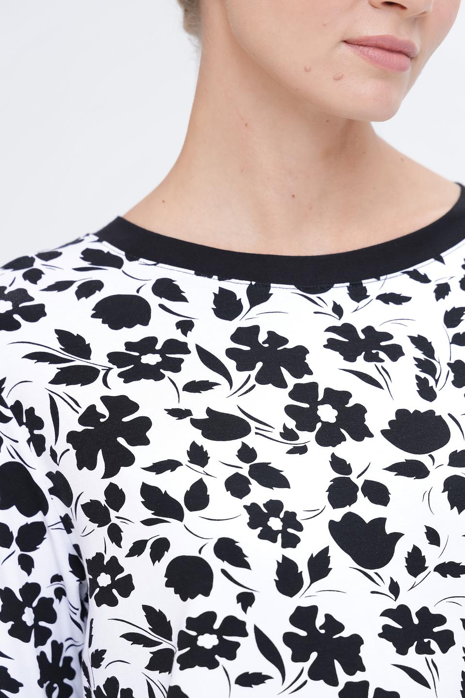 Лонгслив Pezzo с цветочным принтом