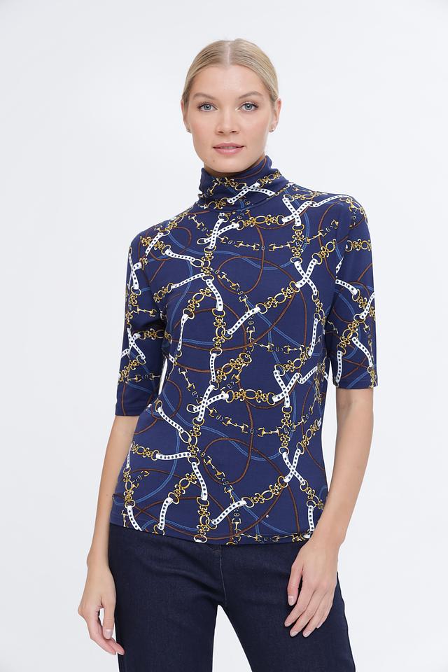 Водолазка Pezzo с принтом в полоску