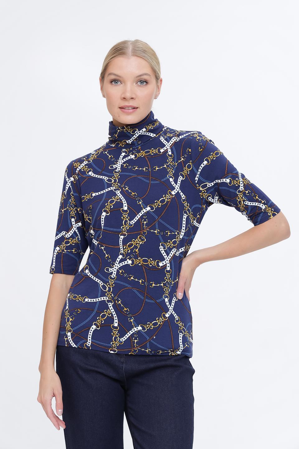 Водолазка Pezzo с принтом в полоску