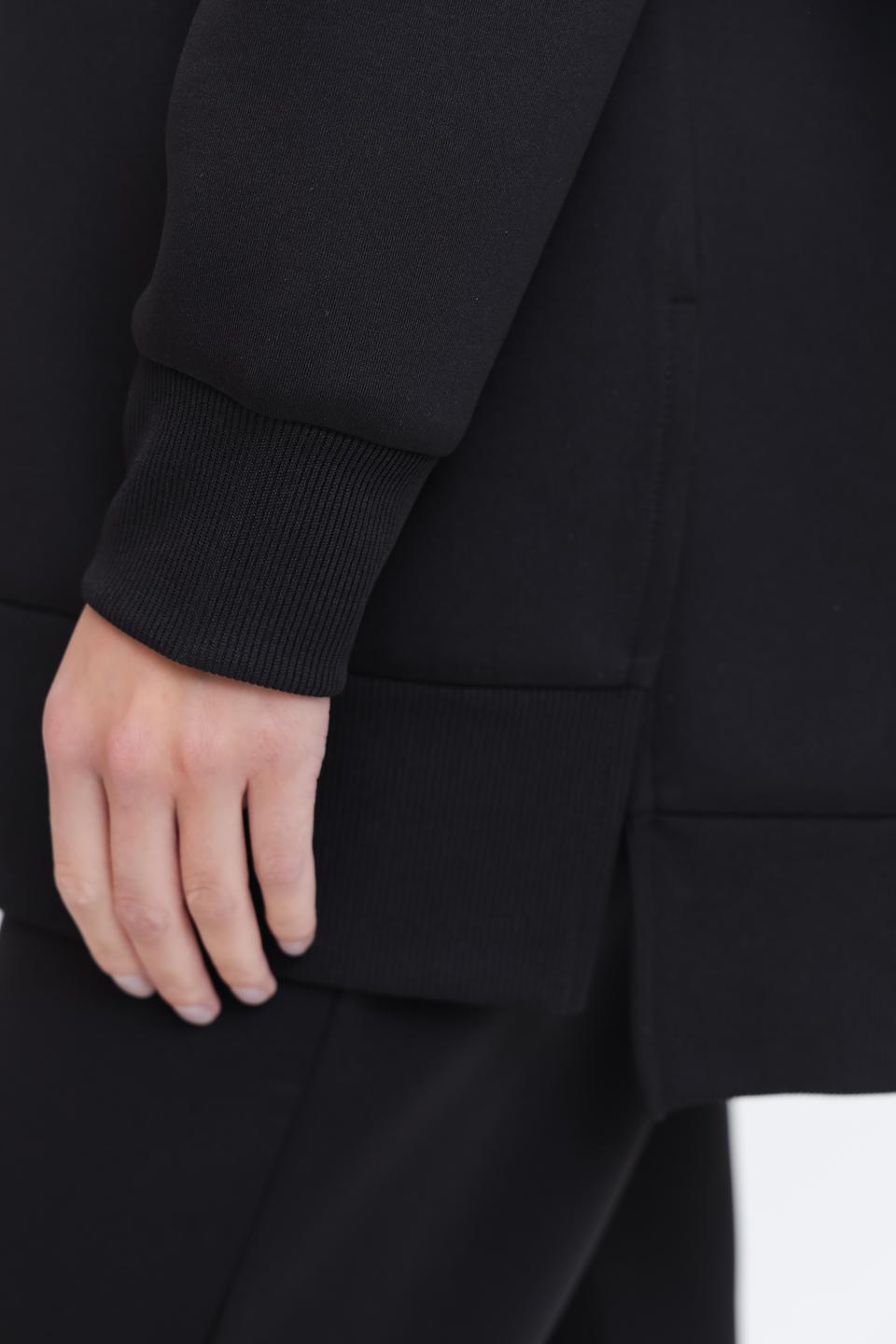 Пуловер Pezzo с капюшоном чёрный