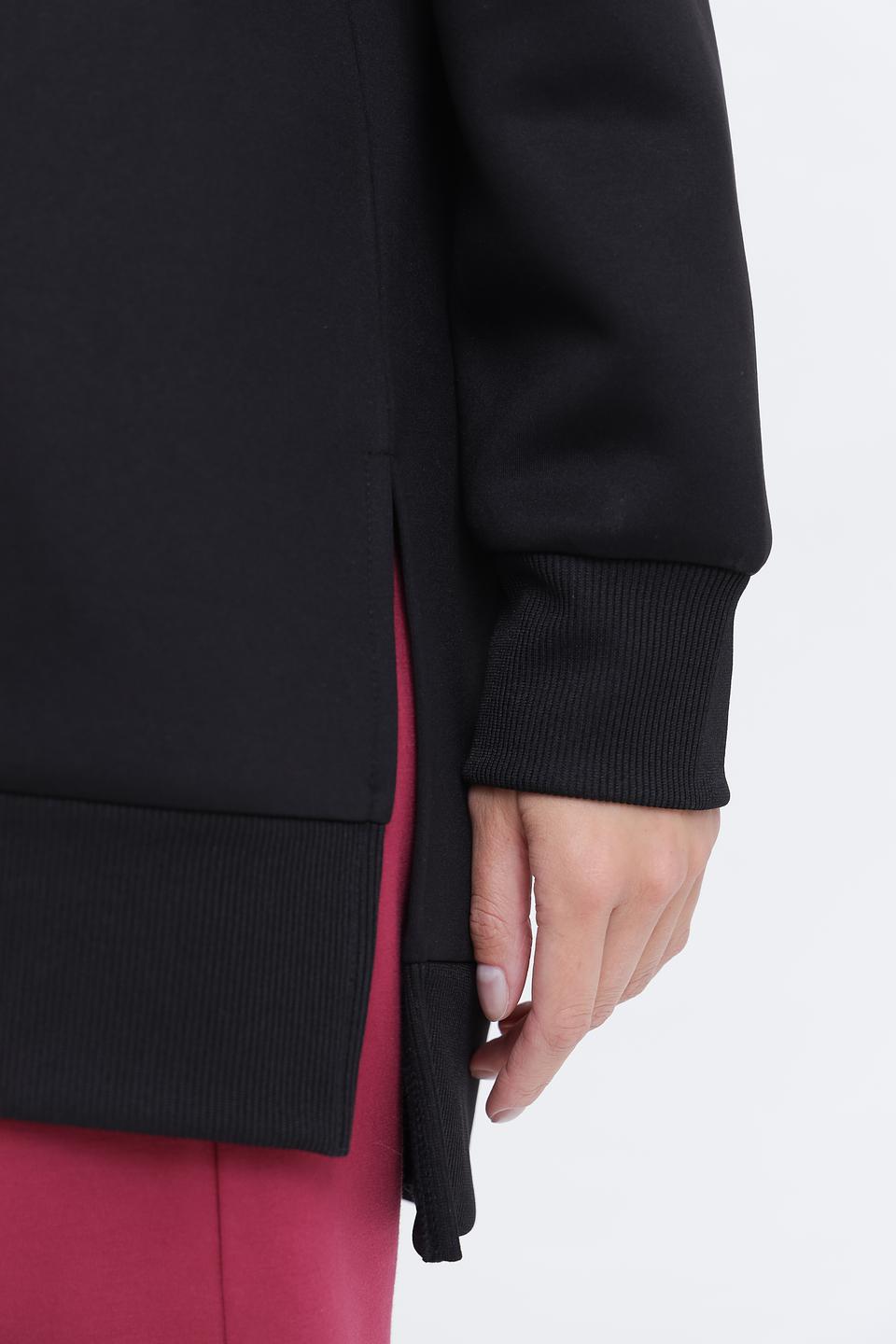 Пуловер Pezzo с капюшоном чёрный