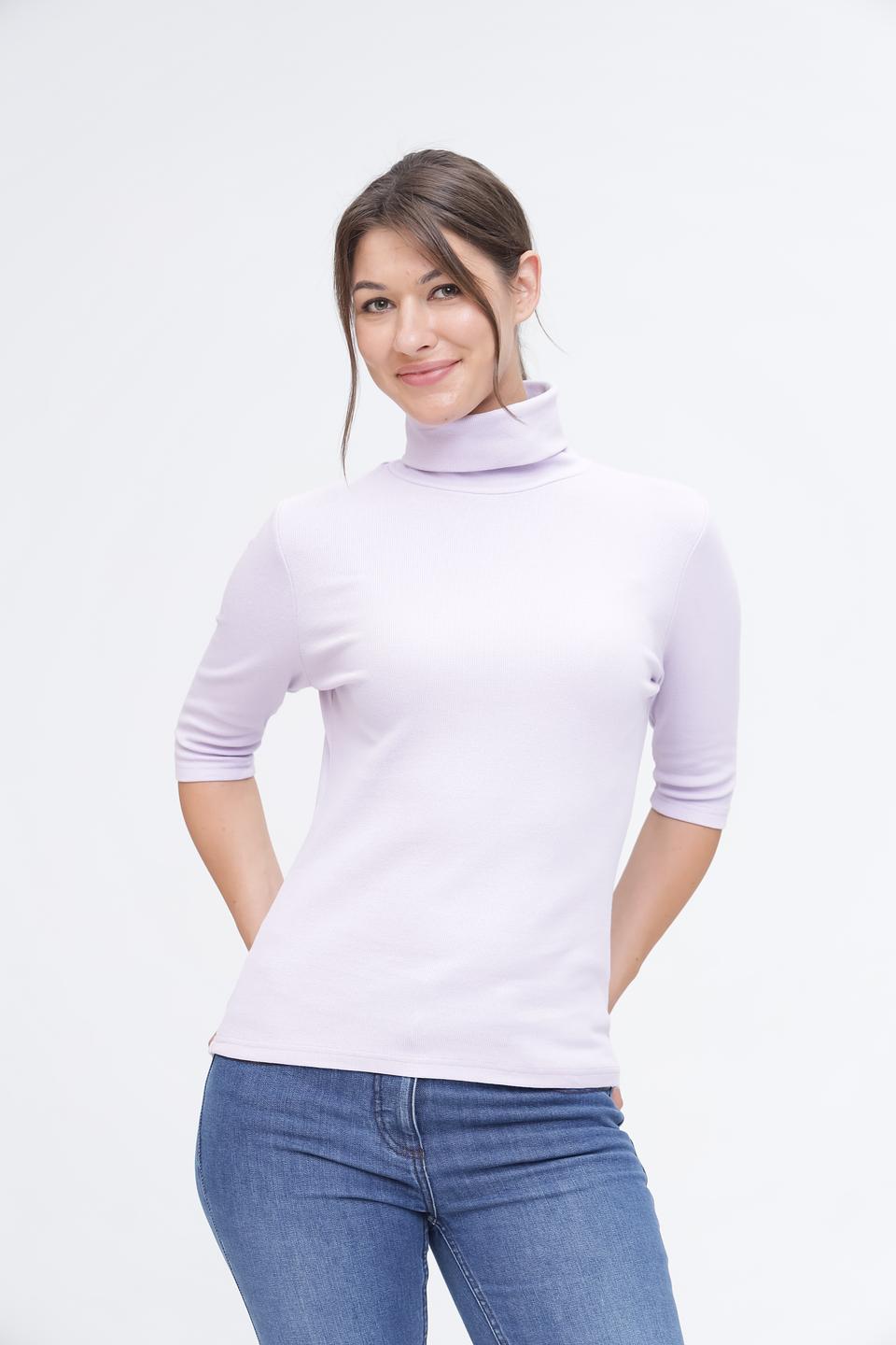 Водолазка Pezzo лавандовая с 3/4 рукавом