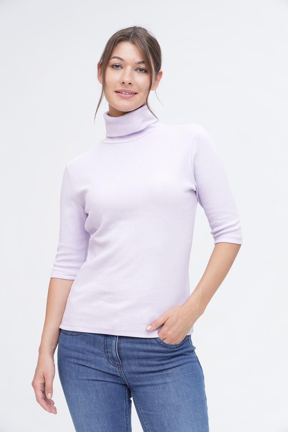 Водолазка Pezzo лавандовая с 3/4 рукавом
