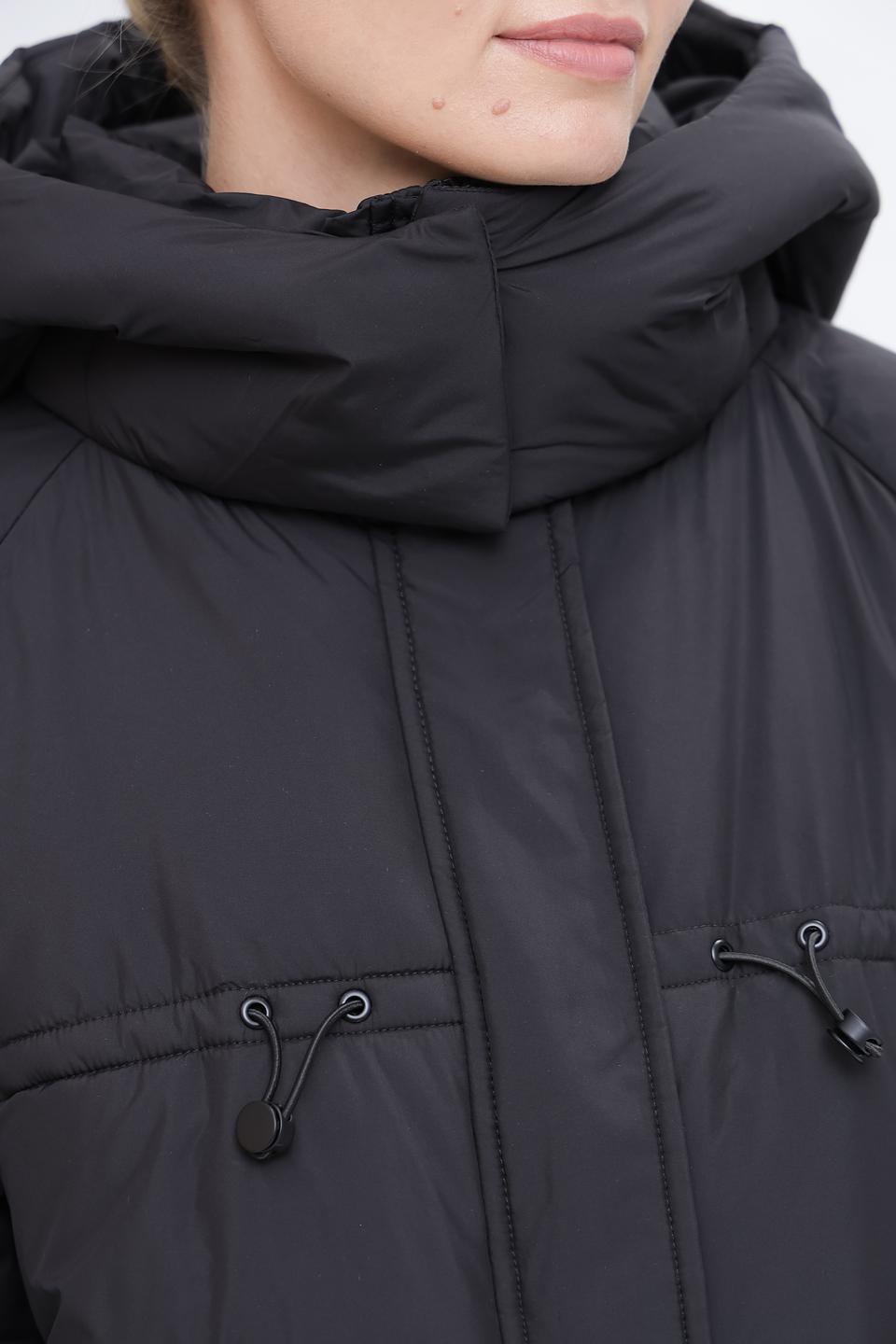 Пальто Pezzo чёрное стеганое