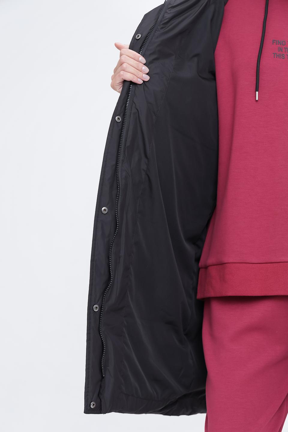 Пальто Pezzo чёрное стеганое