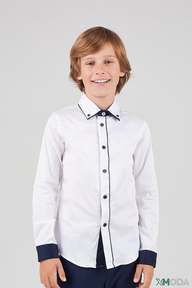 Рубашка Choupette бело-синяя