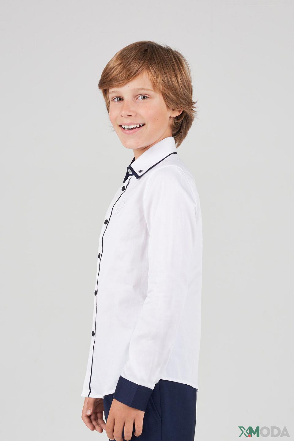 Рубашка Choupette бело-синяя