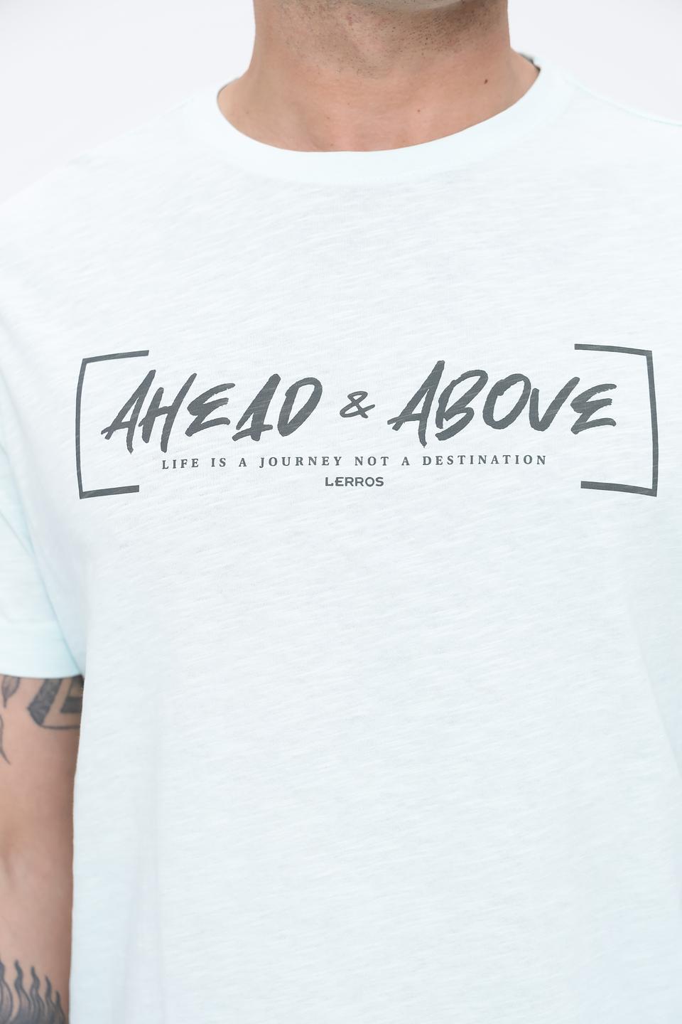 Футболка Lerros мятная с принтом