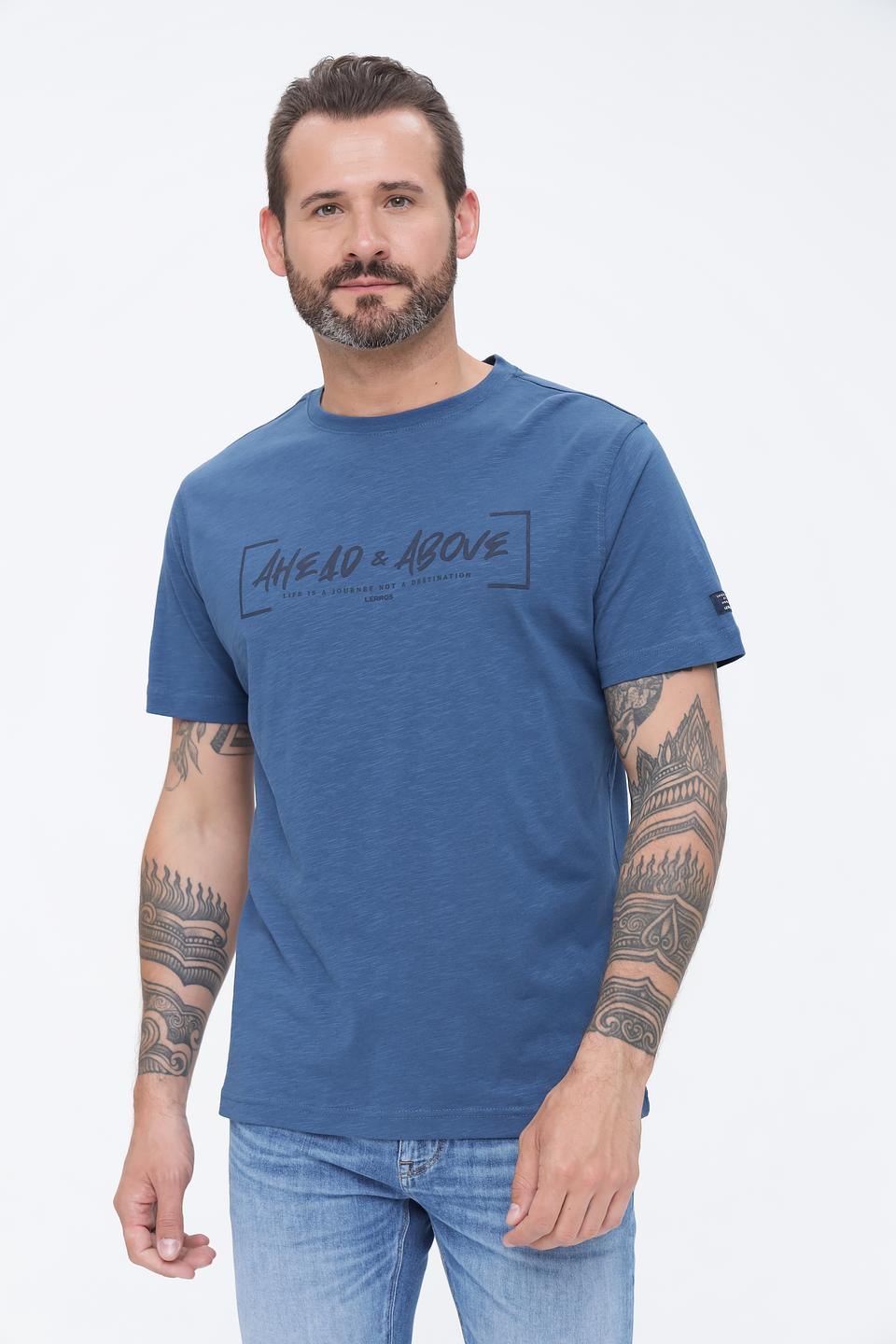 Футболка Lerros с принтом синяя