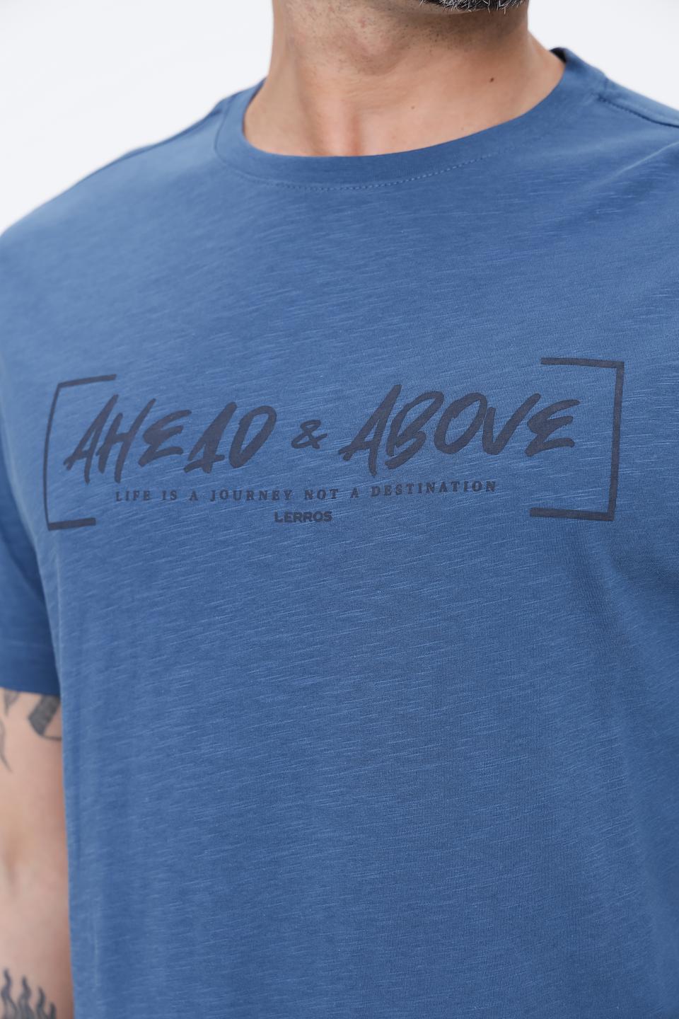 Футболка Lerros с принтом синяя