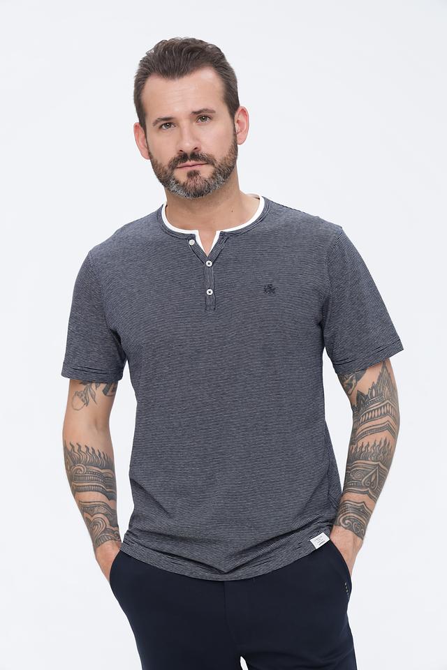 Поло Lerros в полоску синий