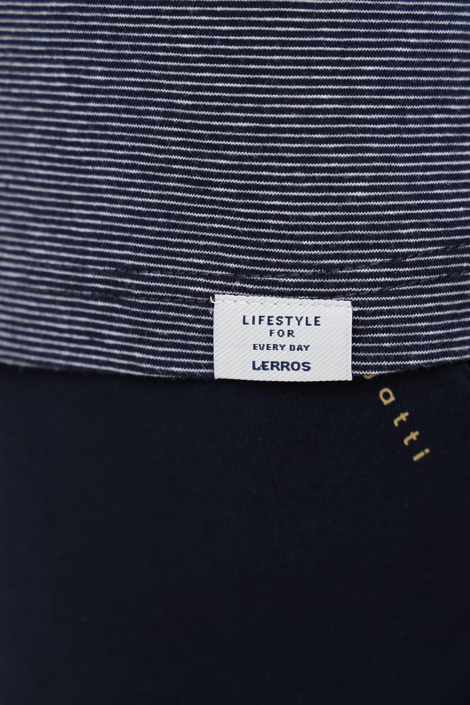Поло Lerros в полоску синий